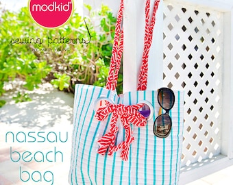 NASSAU Beach Bag PDF Downloadable Pattern by MODKID - Instant Download