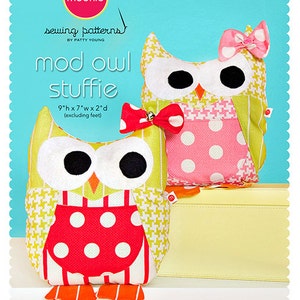 Mod Owl Stuffie PDF Downloadable Pattern by MODKID Instant Download image 1