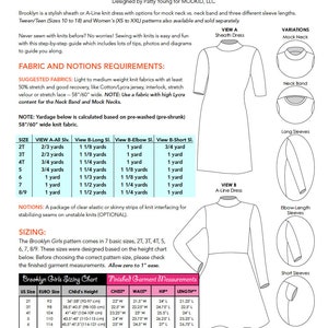 Brooklyn Girls Dress PDF Downloadable Pattern by Modkid... sizes 2T, 3T, 4T, 5, 6, 7 and 8/9 included Instant Download image 7