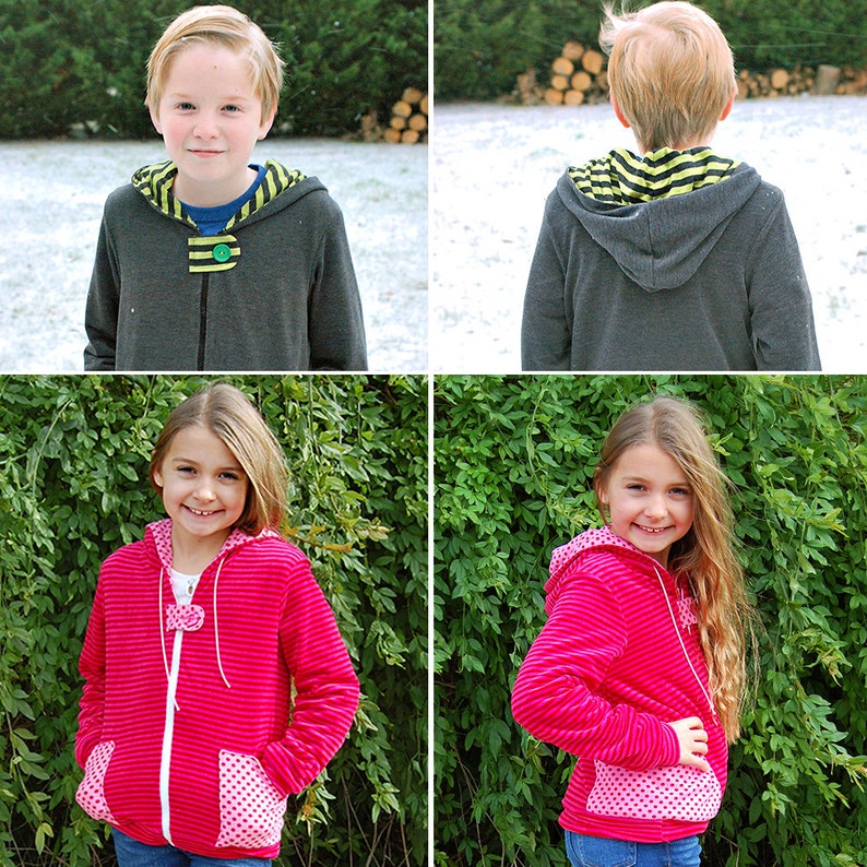 Jack and Jill Unisex Zip-up Jacket PDF Downloadable Pattern by - Etsy
