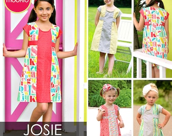 Josie Retro A-line Dress PDF Downloadable Pattern by MODKID... sizes 2T to 10 Girls included - Instant Download
