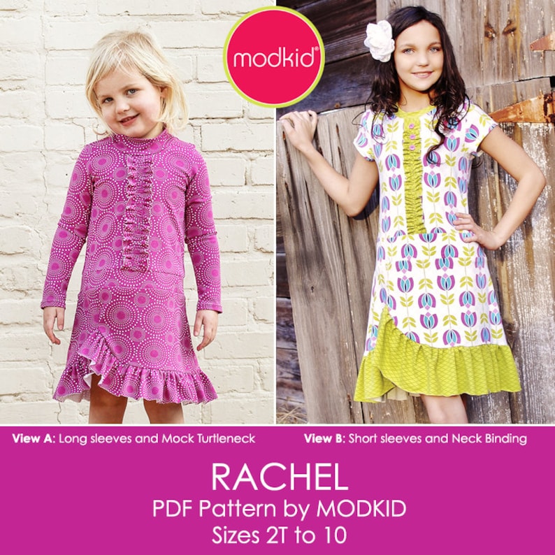 Rachel Knit Dress PDF Downloadable Pattern by MODKID... Sizes Etsy