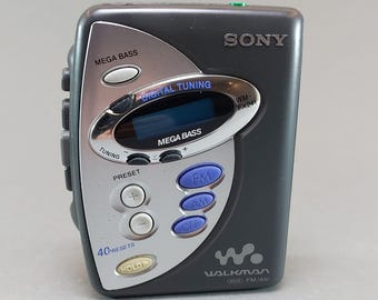 1990s Sony Walkman WM-FX241, Vintage Cassette Player with Mega Bass