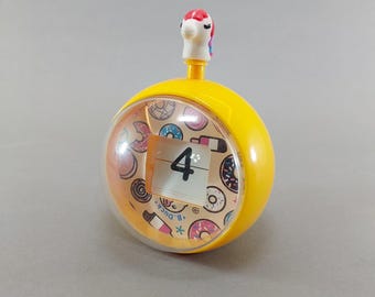 Calendario da scrivania perpetuo con unicorno giallo, datario a ribalta, decorazione kawaii per ufficio