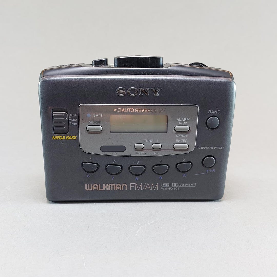 1990s Sony Walkman WM-FX405, Vintage Cassette Player, Mega Bass