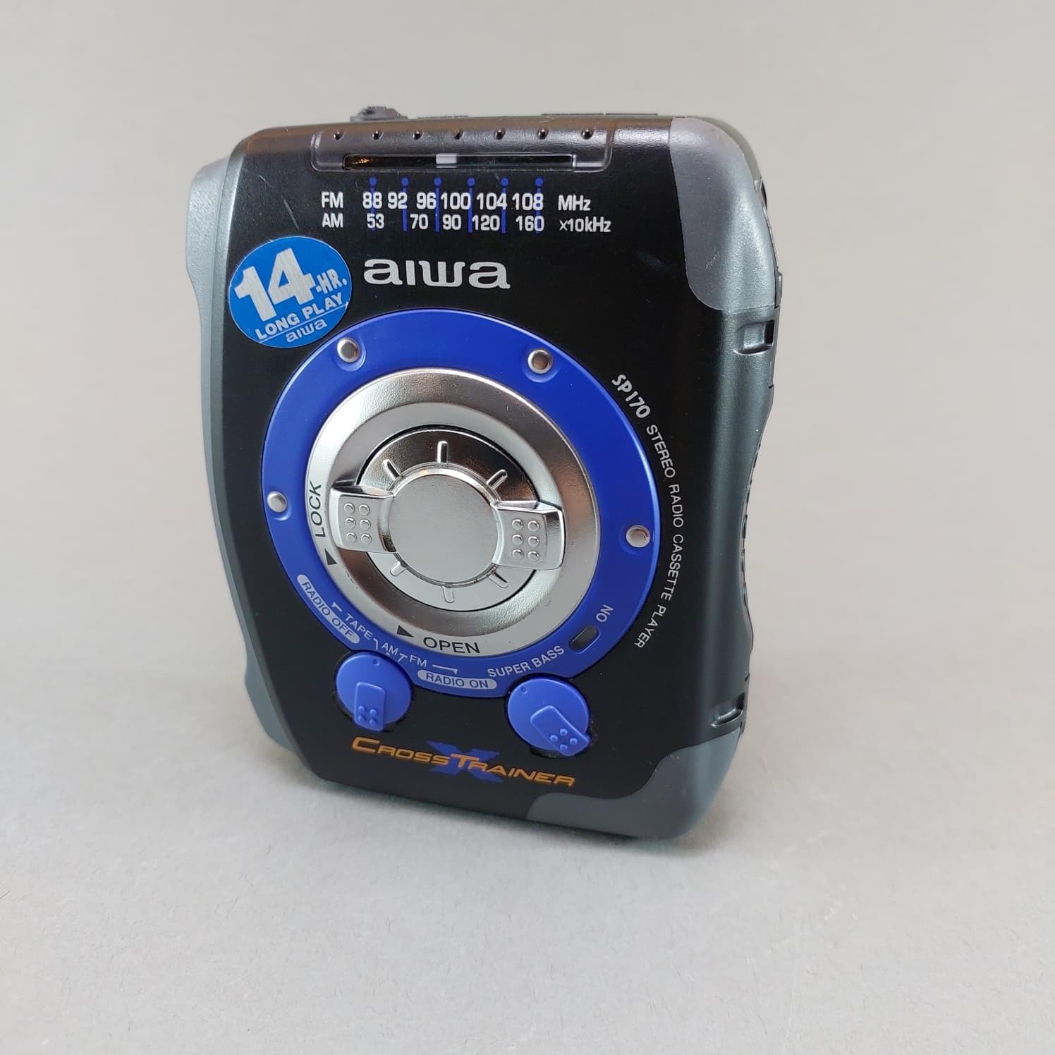 Aiwa HS-SP170 Portable Cassette Player – FM/AM Stereo Radio, Cross