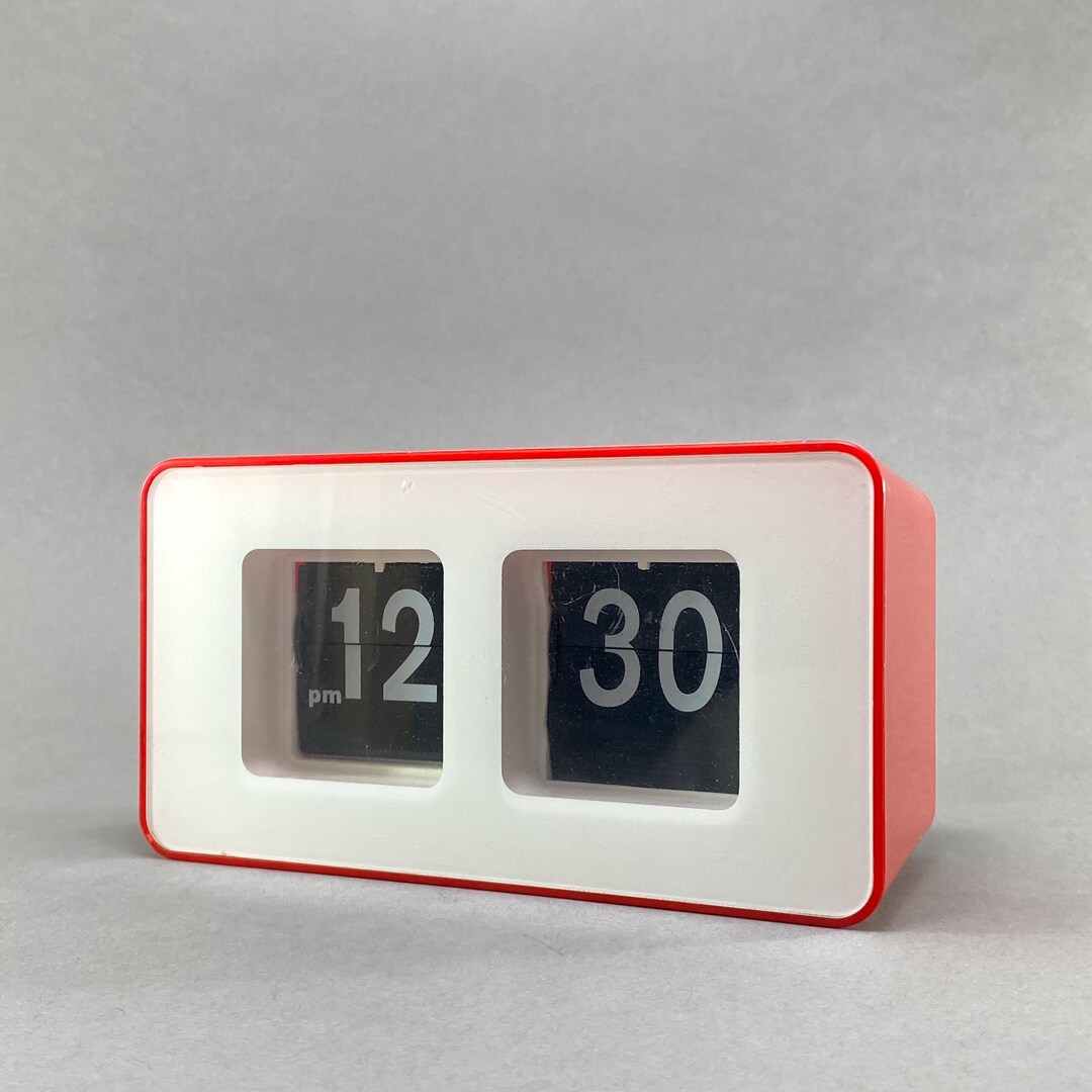 1990s Flip Clock, Vintage Pop Art Table or Wall Clock, Retro Old ...