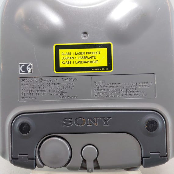Sony Sports Discman D-451SP ESP Portable CD Player, 1990s Retro