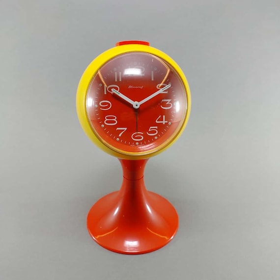 1970s Blessing Space Age Alarm Clock, Vintage West Germany - Etsy