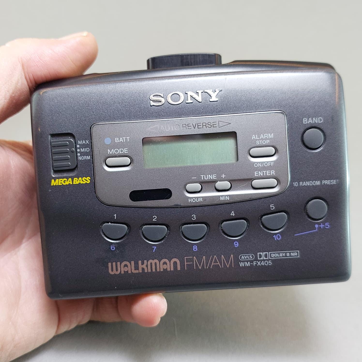 1990s Sony Walkman WM-FX405, Vintage Cassette Player, Mega Bass