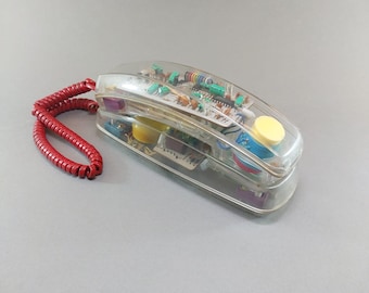 1980s Frog Flip Telephone, Super Rare and Iconic, Made in Taiwan