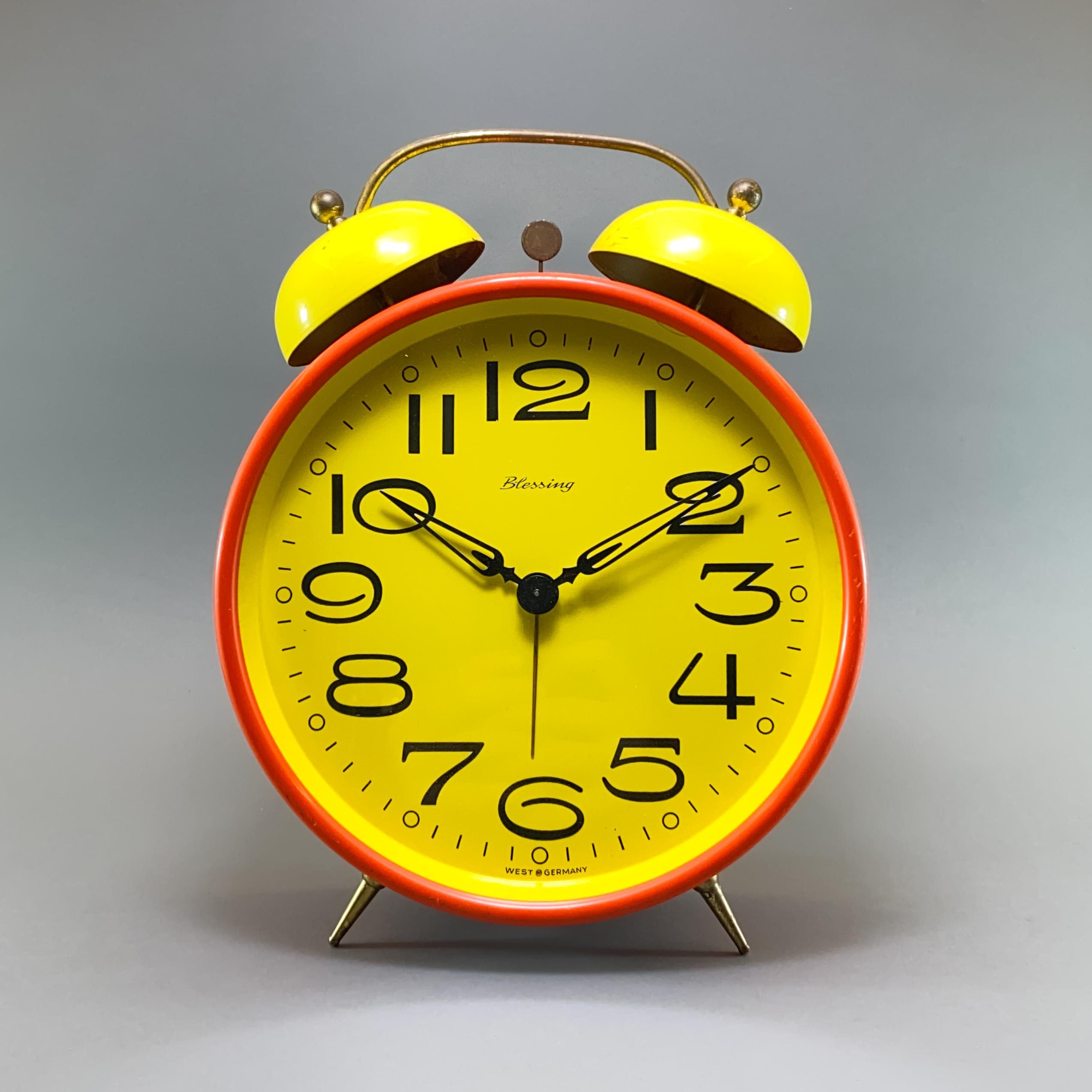 1970s Blessing Alarm Clock: Vintage German Mechanical Wind-up - Etsy