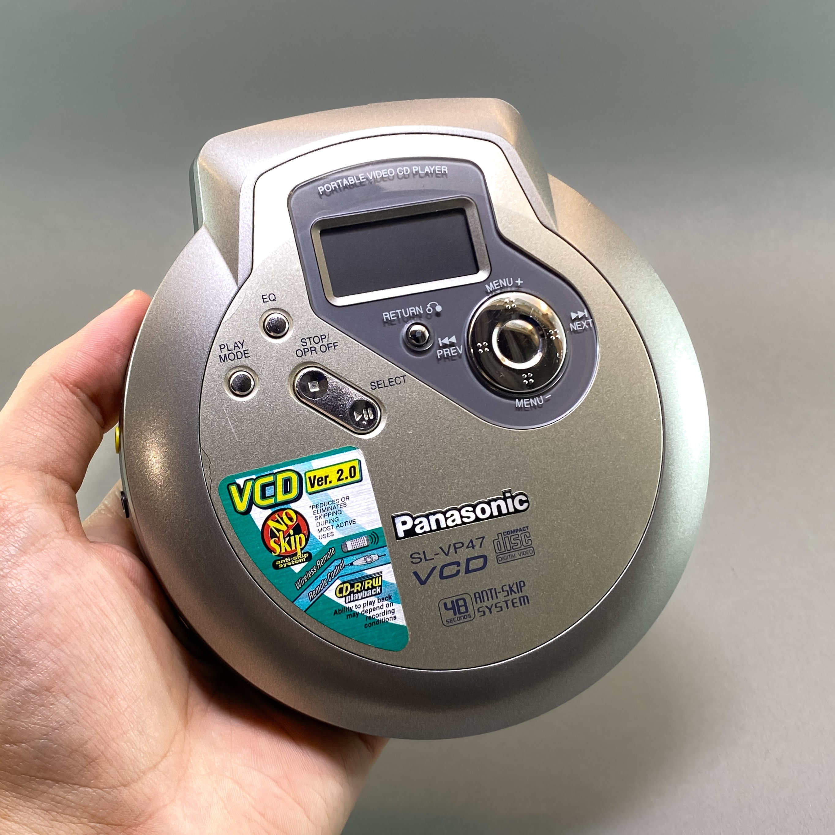 1990s Panasonic Vcd Player, Vintage Portable Cd-video Cd
