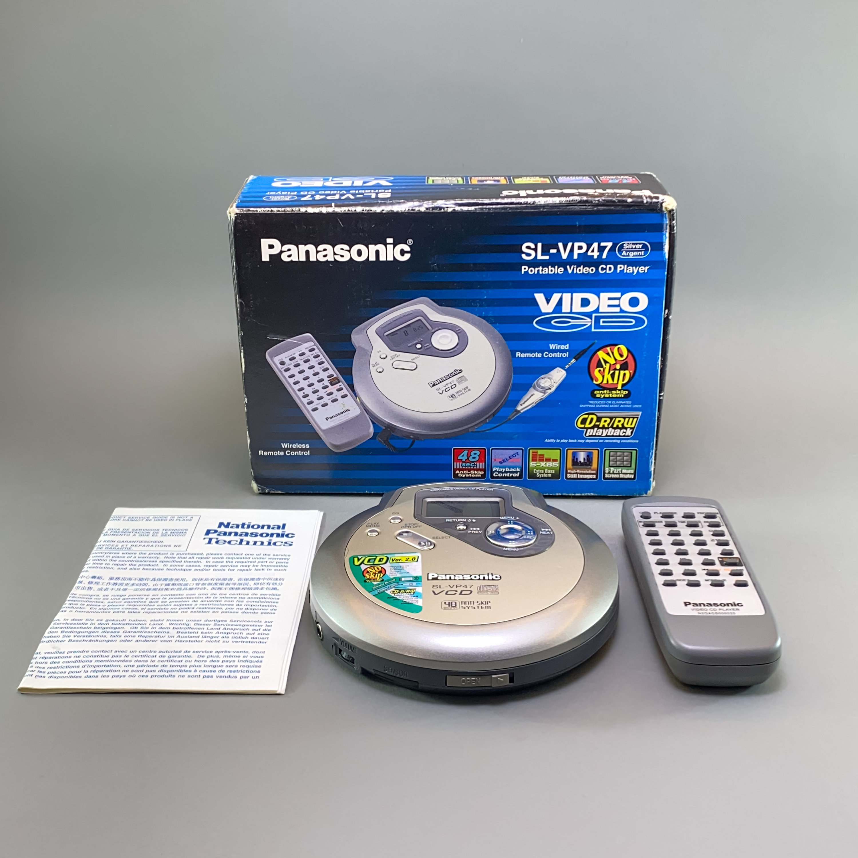 1990s Panasonic Vcd Player, Vintage Portable Cd-video Cd