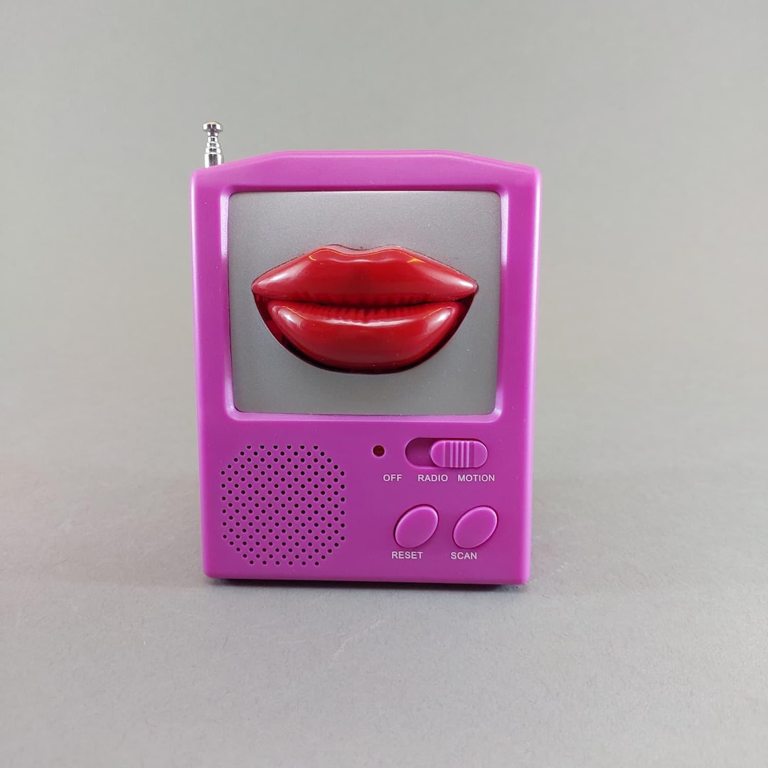 1990s Talking Lips FM Radio, Vintage Mingzui Animated Radio - Etsy