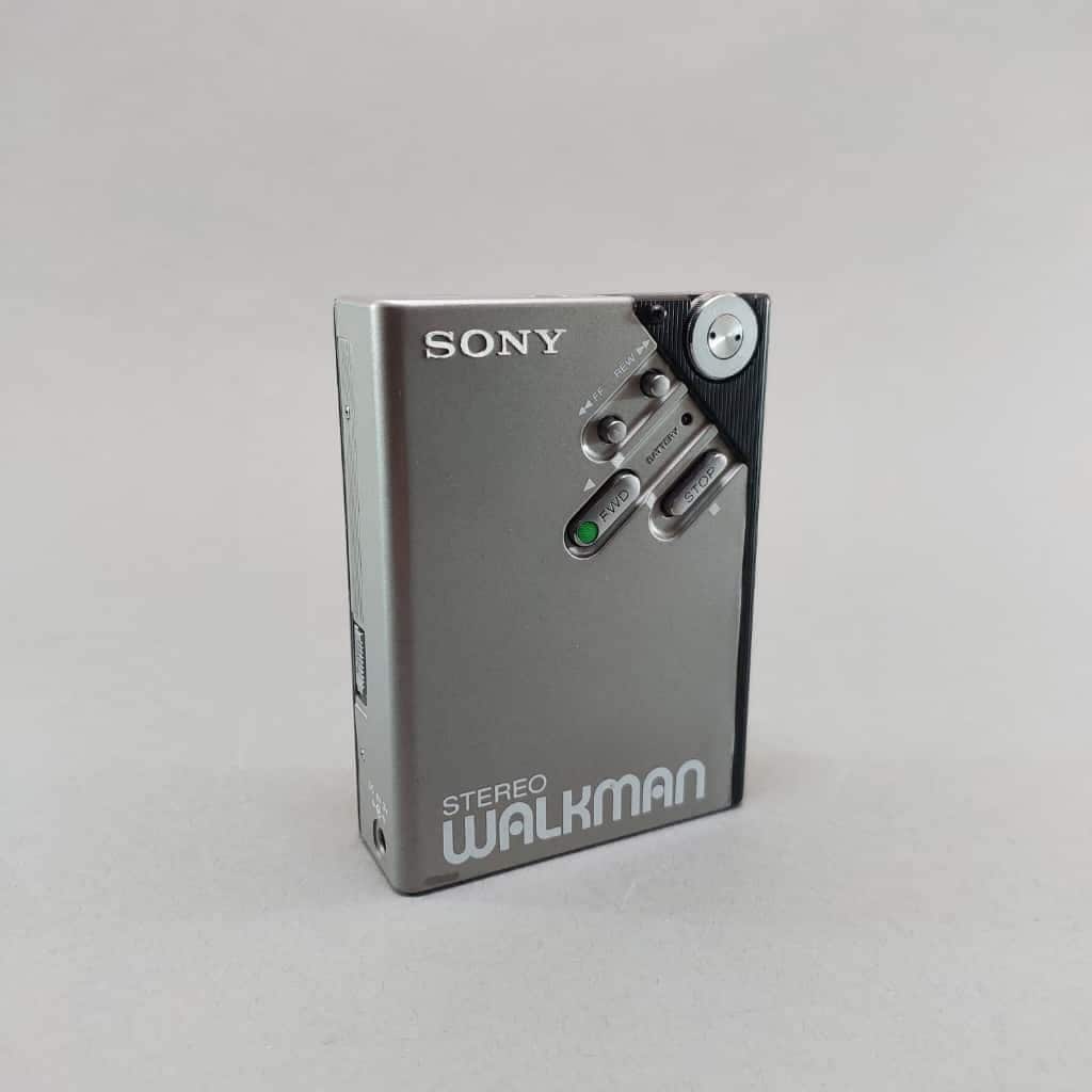 1980s Sony Walkman WM-2: Vintage Silver Stereo Cassette Player