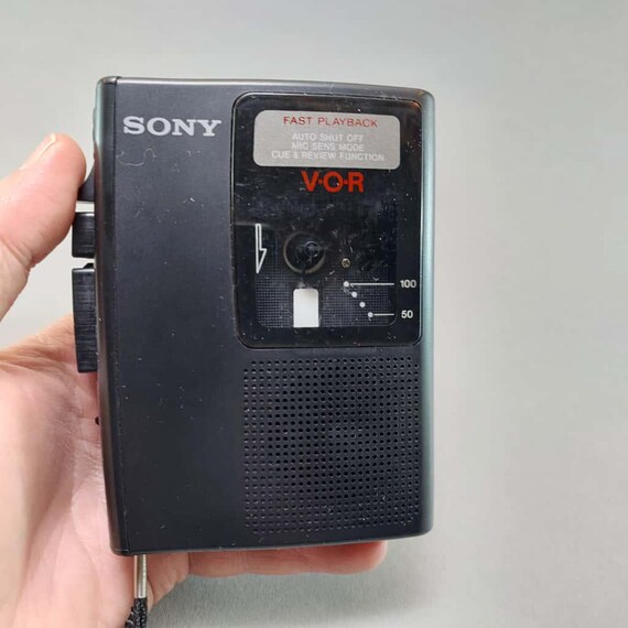 1990s Sony Cassette Player TCM-S64V: Vintage Portable Voice