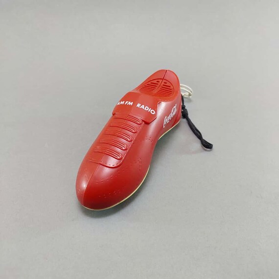 Vintage 1990s Coca-cola Soccer Shoe Radio: Akura C15-S15