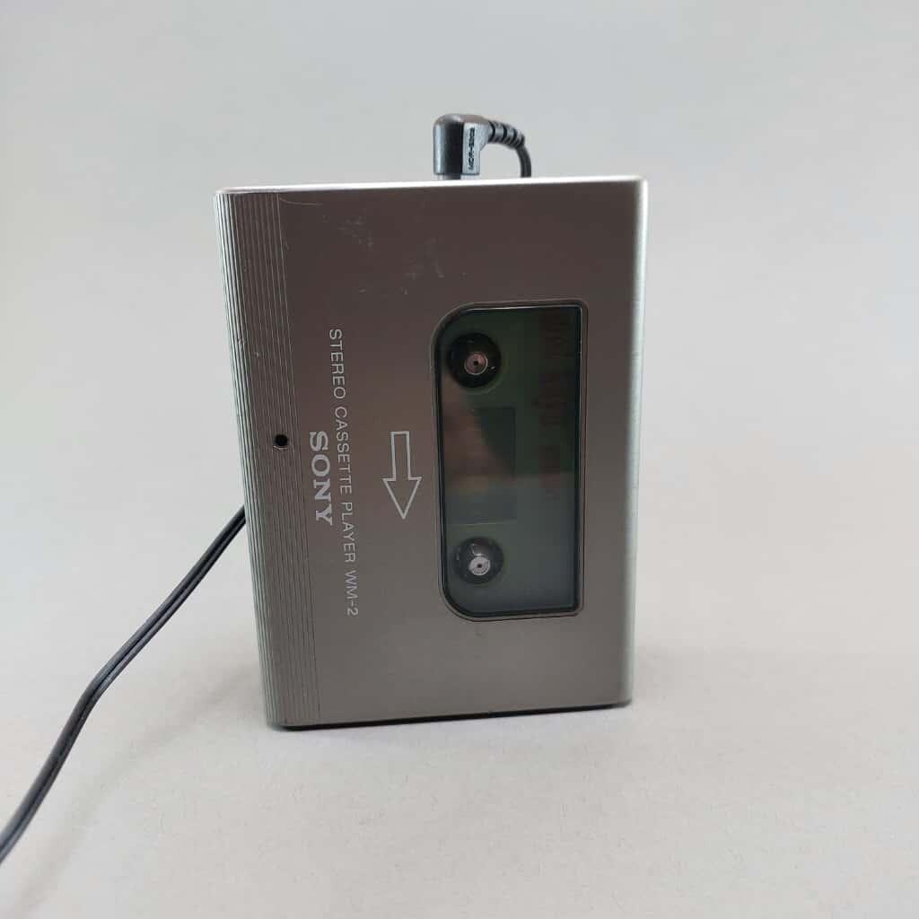 1980s Sony Walkman WM-2: Vintage Silver Stereo Cassette Player