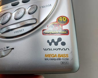 2000s Sony Walkman WM-FX288, Vintage Cassette Player, FM-AM Radio