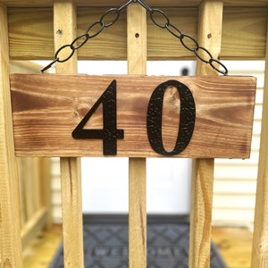 Custom Hanging Address Plaque