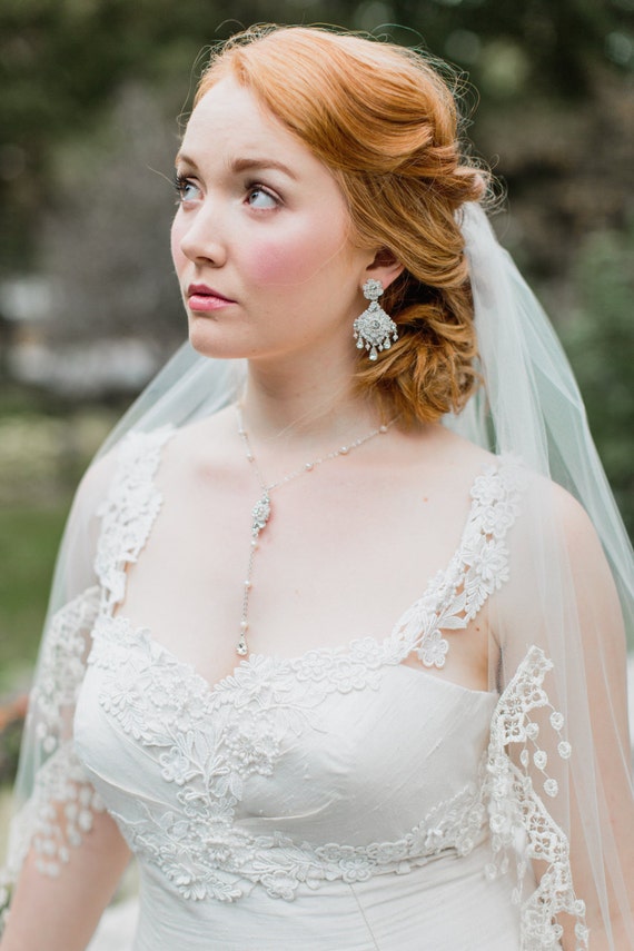 Wedding Earrings Chandelier Earrings Vintage Bridal Earrings Pearl