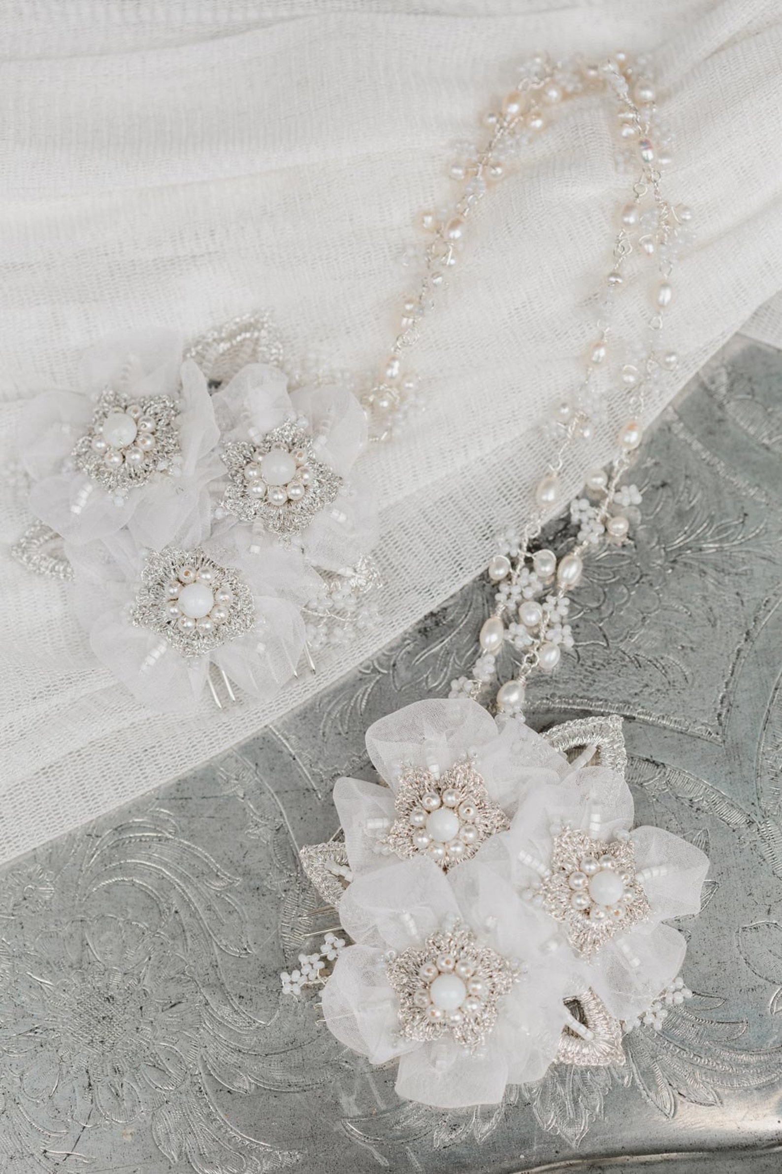 bridal chain headpiece