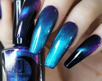 Indie Nail Polish - Submerged – Teal-purple shifting magnetic