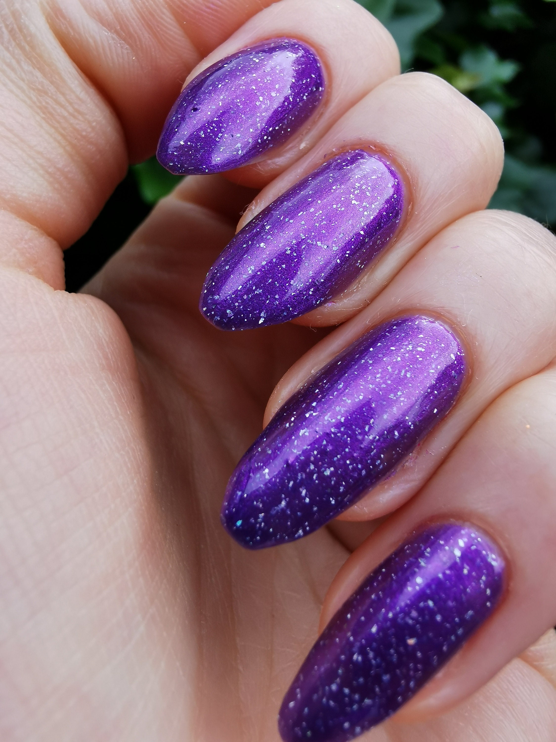 Indie Nail Polish - Sea Shell Bikini - Purple Shimmer Polish With