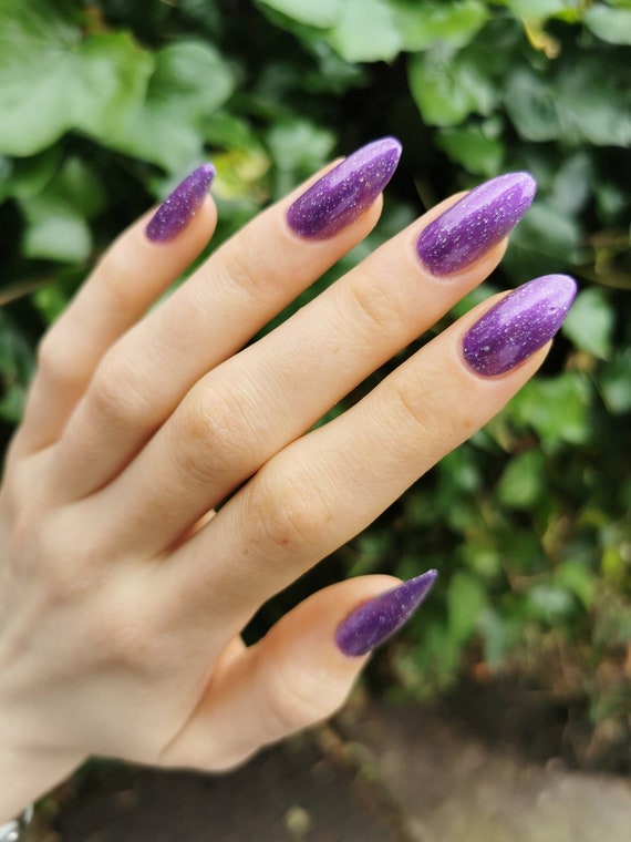 Indie Nail Polish - Sea Shell Bikini - Purple Shimmer Polish With