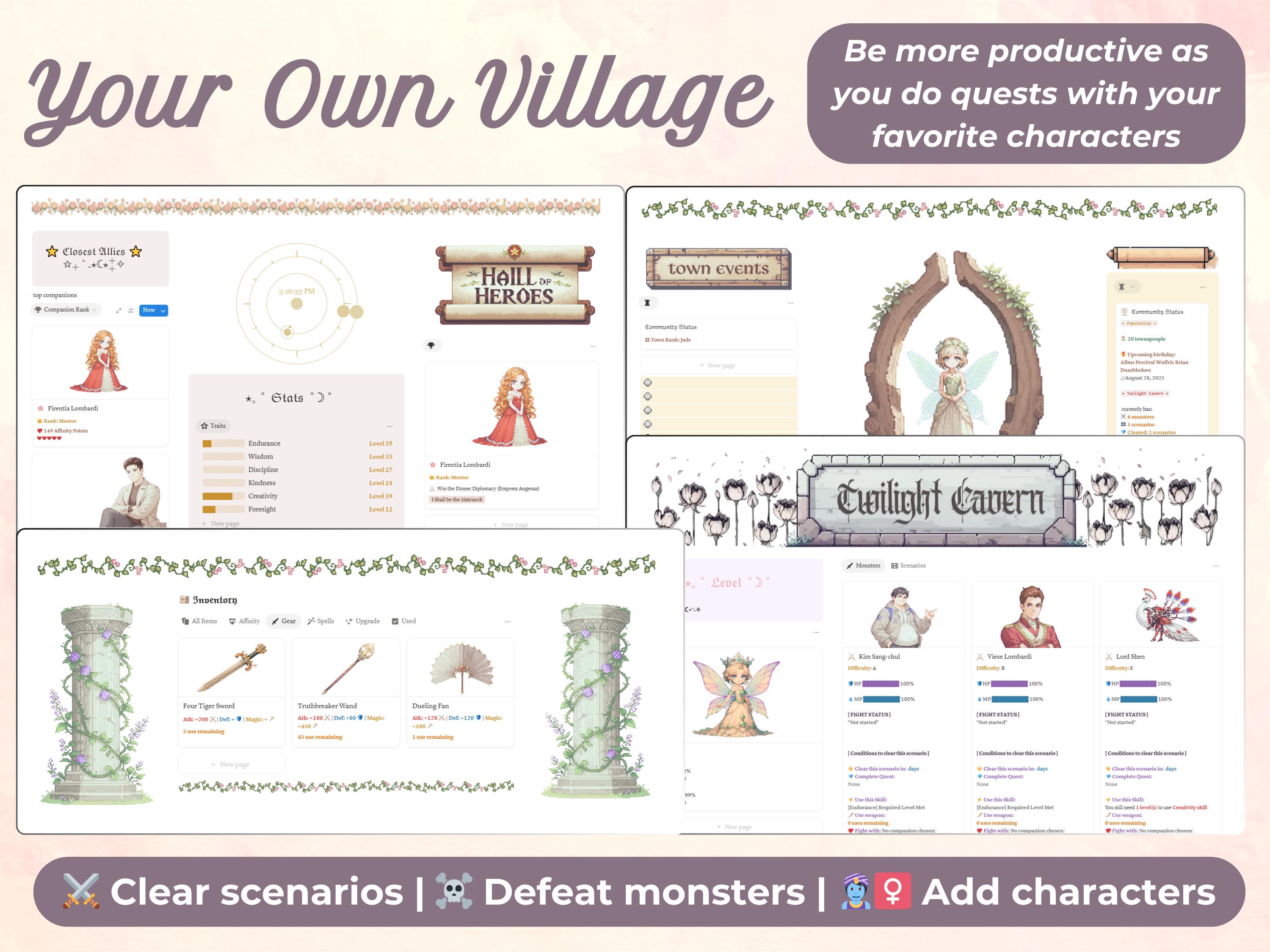 Gamify Your Life Planner Notion Template | With Personal Finance ...