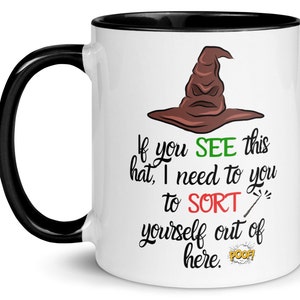 Mug Wizard Gift, Coffee Mug, Potter Mug, Christmas, Birthday Present for Harry Fans, Men, Women, Wizard Mug, Coworker gift, Fathers Day gift