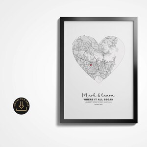 Stampe di mappe personalizzate, download digitale di qualsiasi posizione, città, paese, regione, poster, mappa della casa personalizzata, mappa di fidanzamento, regalo per coppia