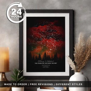Wedding Day Custom Star Map Personalized Special Date Anniversary Engagement Gift for Couple Night Sky Print Star Map Poster Wedding Gift