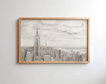 エンパイア・ステート・ビル 鉛筆画 エンパイア・ステート・ビル 鉛筆画 42年間世界一の高さを誇った