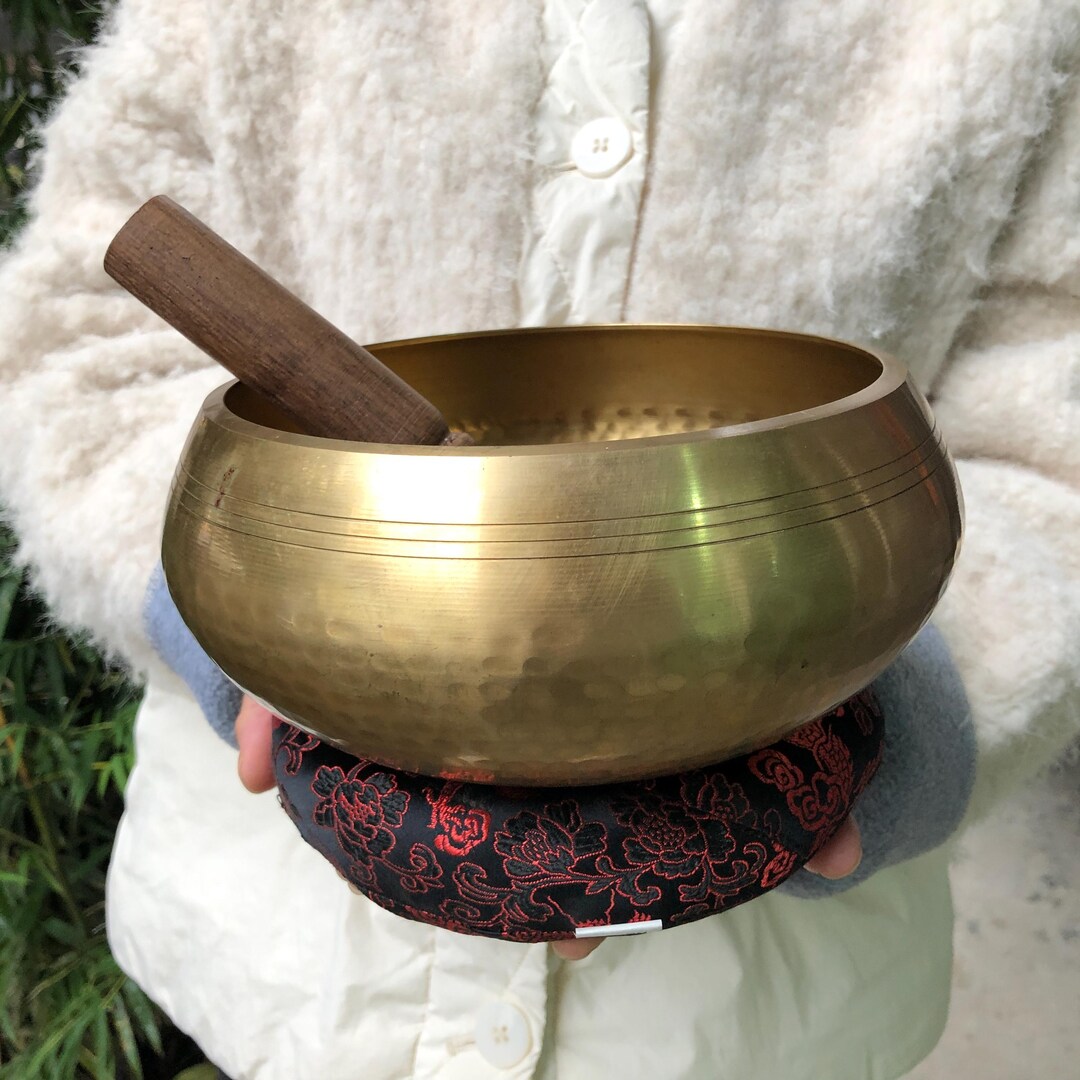 8 Inches Set of 3 Singing Bowl Set Meditation Sound Bowl Buddha Opper ...