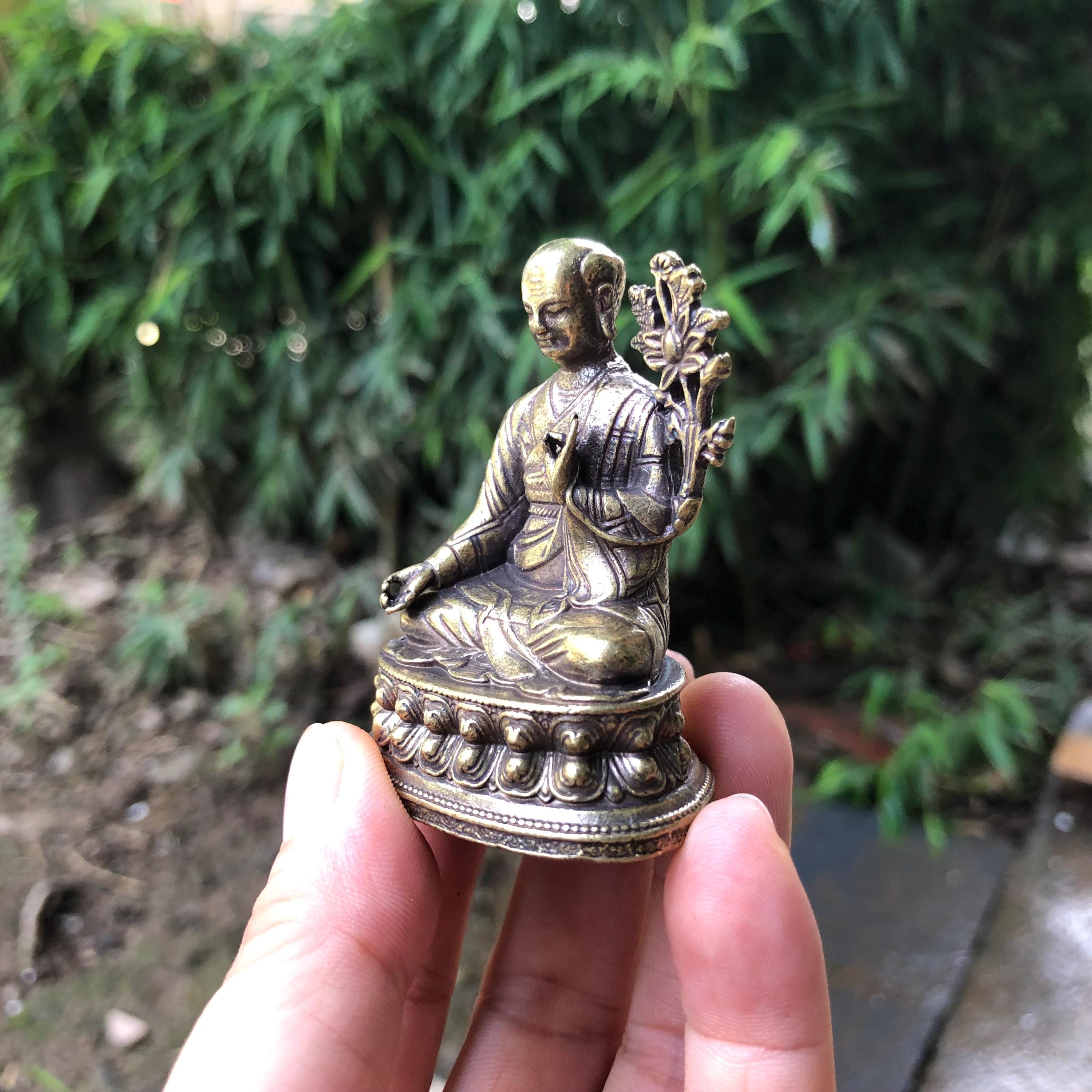 チベットネパール真鍮タントラ仏教仏像サチェン・クンガ・ニンポ像