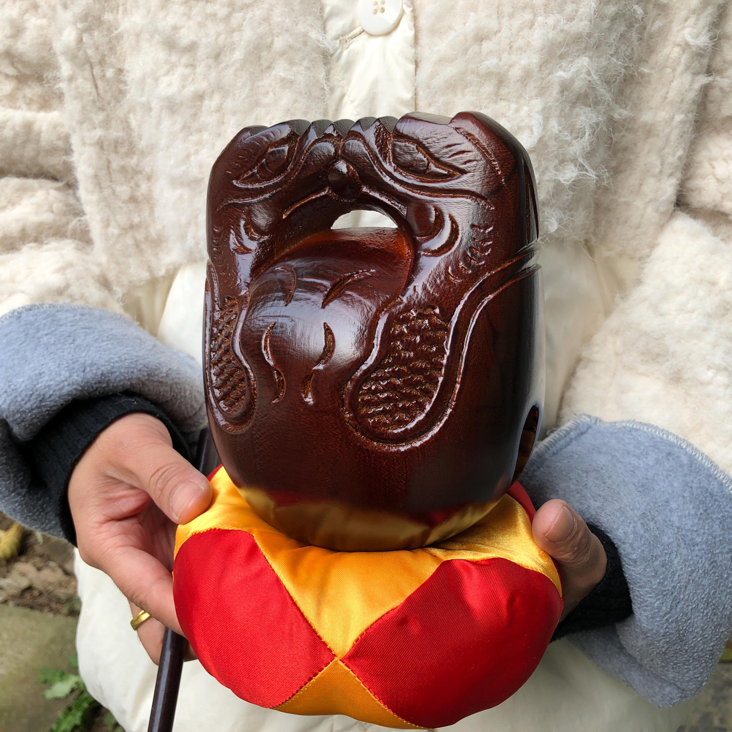 Wooden Muyu Set of 3 Mokugyo Buddhists Monk Instrument Drum Fish Altar ...