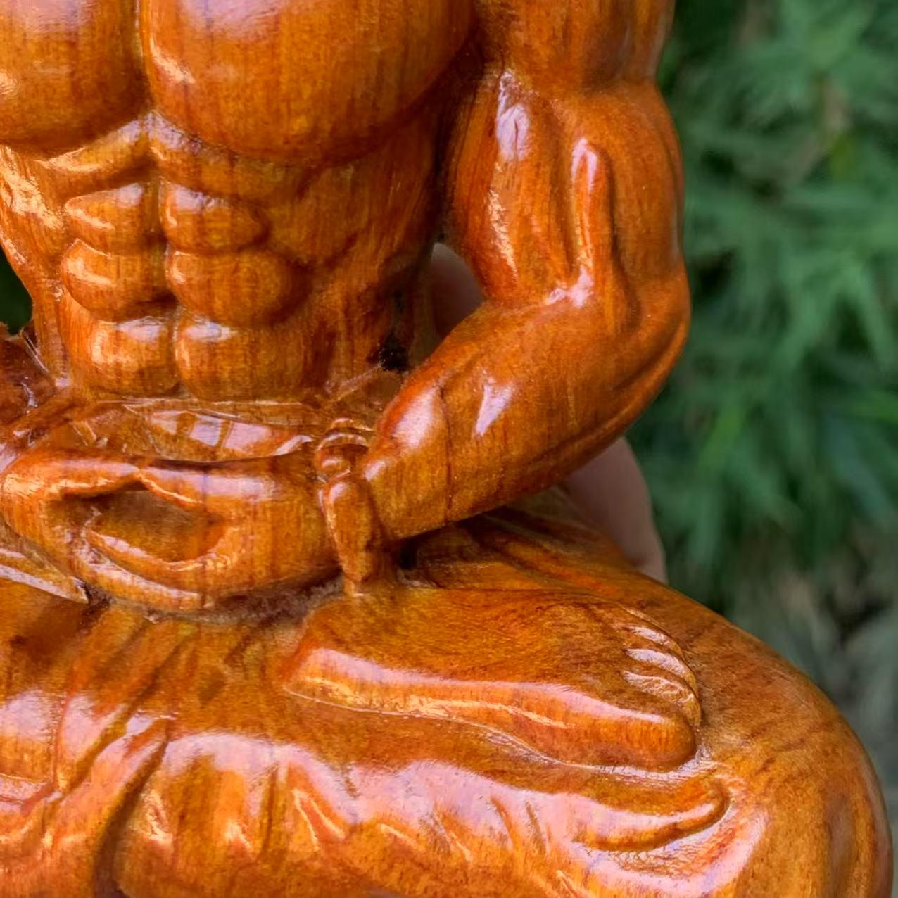 Powerful Muscular Shakyamuni Buddha Meditation Statue, Exquisite