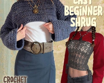 Chunky Crochet Shrug Pattern: Beginner-Friendly Made-to-Measure Layering Piece