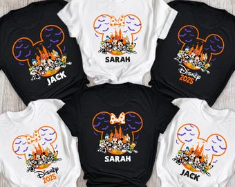 Disneyland Halloween Matching Family Shirts: Mickey and Friends Spooky Trip 2025, Custom Disney Halloween Shirt