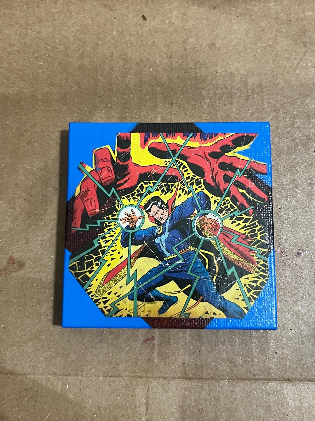 Vintage Doctor Strange Comic Image Canvas 3”x3” - Etsy