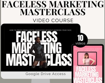 Faceless Digital Marketing Course: Master Resell Rights, Anonymous Brand (Video Course)