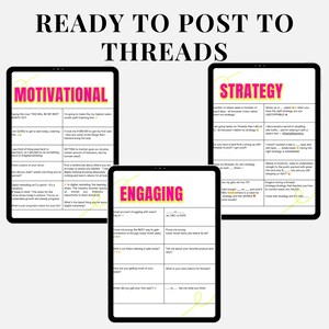Threads Marketing MRR DFY Threads Captions with Bonus Content Increase Engagement on Threads with Pre-Made Captions Social Media Captions