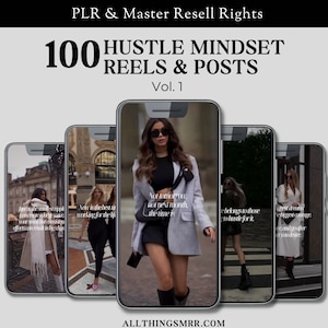 May include: Five phone screens displaying motivational quotes about hustle and working hard. The quotes are: "Focus on the smallest ripple than create a long wave", "Now is the best time working for the life", "Not tomorrow, not next month, the time is", "Success belongs to those who hustle for it", "Success always requires courage", and "Live and go after all you desire".