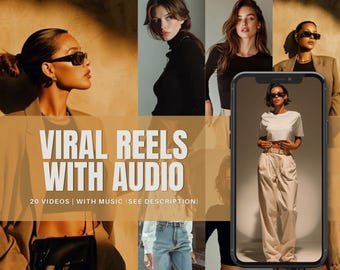 Aesthetic Reels Canva Reels for Digital Marketing PLR MRR Editable Reels with Stock Videos Master Resell Rights Faceless Instagram