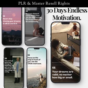 Motivationsrollen Positive Affirmationen Bearbeitbare Canva-Vorlagen für Social Media Uphebende Stock Videos für Vermarkter Master Resell Right