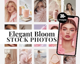 Pink Elegancy Stock Photos Pink Aesthetic Faceless Digital Marketing Done For You Stock Images Master Resell Rights AI Stock Photos Beauty