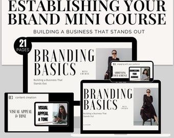 Establishing Your Brand MINI Course Template MRR Canva Guide PLR Digital Product Branding Identity Content Creation Master Resell Rights