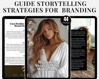 Branding Guide Canva Template: Brand Storytelling for Entrepreneurs (MRR PLR)